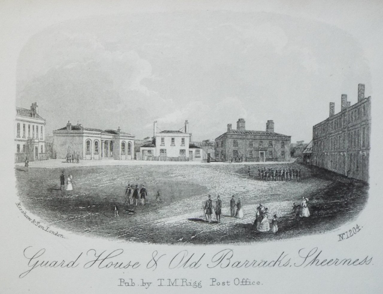 Steel Vignette - Guard House & Old Barracks, Sheerness. - Kershaw